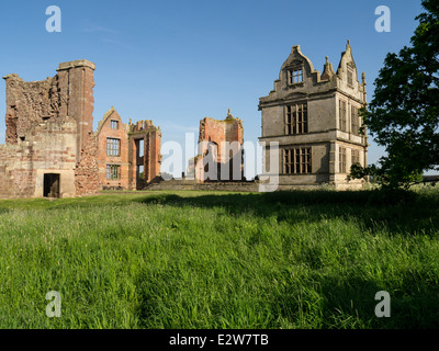 Rovine di Moreton Corbet Castle, Shropshire, Inghilterra. Foto Stock