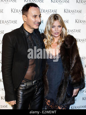 Kate Moss arriva al L'Oreal Kerastase evento di Parigi in corrispondenza di una zona di Mayfair offre: Kate Moss dove: Londra, Regno Unito quando: 11 Mar 2013 Foto Stock