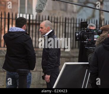 RTE dramma di amore e odio la stagione 4 del set di un film su Green Street offre: Tom Vaughan-Lawlor,Mark Dunne dove: Dublino, Irlanda quando: 25 Foto Stock