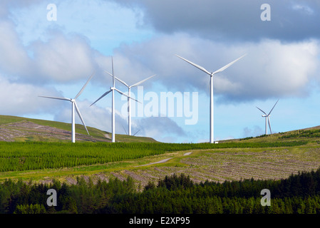 Le turbine eoliche. Clyde Wind Farm, Abington, South Lanarkshire, Scotland, Regno Unito, Europa. Foto Stock