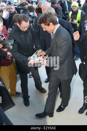 Cocktail Reception tenuto a Hugh Lane Gallery davanti a 'Oblivion' premiere con: Tom Criuse dove: Dublino, Irlanda quando: 03 Apr 2013 Foto Stock