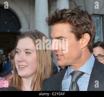 Cocktail Reception tenuto a Hugh Lane Gallery davanti a 'Oblivion' premiere con: Tom Criuse dove: Dublino, Irlanda quando: 03 Apr 2013 Foto Stock