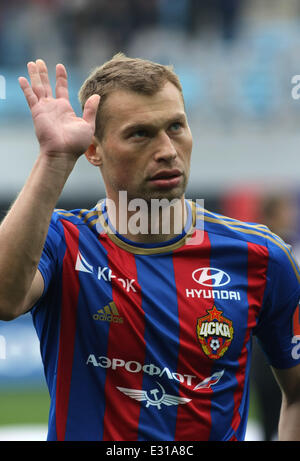 Campionato della Russia - 2012-2013. PFC CSKA Mosca vs RFC TEREK Grozny a 'Arena Khimki' allo stadio di calcio con: BEREZUTSKII Vassilij dove: Mosca, Khimki, Federazione Russa quando: 04 Maggio 2013 Foto Stock