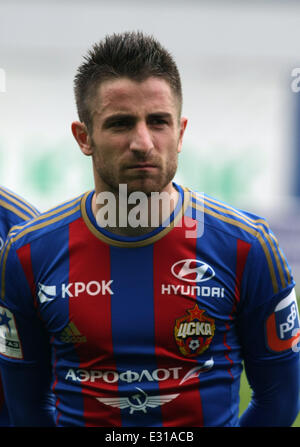 Campionato della Russia - 2012-2013. PFC CSKA Mosca vs RFC TEREK Grozny a 'Arena Khimki' allo stadio di calcio con: TOSIC Zoran dove: Mosca, Khimki, Federazione Russa quando: 04 Maggio 2013 Foto Stock