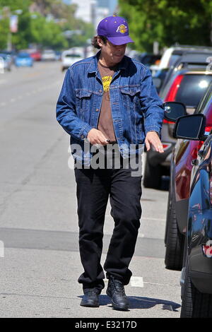 Benicio del Toro si prende la sua figlia Dalila del Toro per una passeggiata con: Benicio del Toro Dove: Los Angeles, CA, Stati Uniti quando: 14 Maggio 2013 Foto Stock