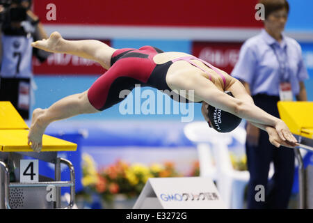 Tatsumi International Piscina, Tokyo, Giappone. Il 21 giugno, 2014. Miki Uchida, Giugno 21, 2014 - Nuoto : Japan Open 2014, Donne 100m Freestyle Finale a Tatsumi International Piscina, Tokyo, Giappone. Credito: Yusuke Nakanishi AFLO/sport/Alamy Live News Foto Stock