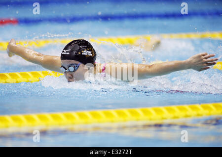 Tatsumi International Piscina, Tokyo, Giappone. Il 21 giugno, 2014. Natsumi Hoshi, Giugno 21, 2014 - Nuoto : Japan Open 2014, Donne 200m Butterfly finale a Tatsumi International Piscina, Tokyo, Giappone. Credito: Yusuke Nakanishi AFLO/sport/Alamy Live News Foto Stock