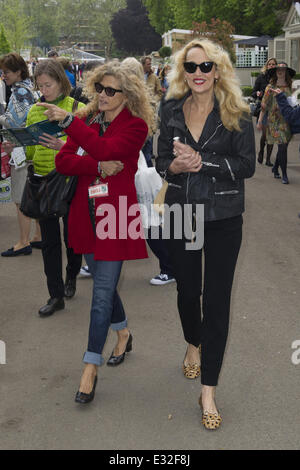 RHS Chelsea Flower Show 2013 - VIP e premere anteprima giorno dotata di: Suzanne Wyman,Jerry Hall dove: Londra, Regno Unito quando: 20 Maggio 2013 Foto Stock