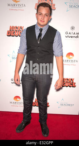 Il Los Angeles premiere di 'Nicky Deuce" - Arrivi con: Noah Munck dove: Los Angeles, California, Stati Uniti quando: 20 Maggio 2013 Foto Stock