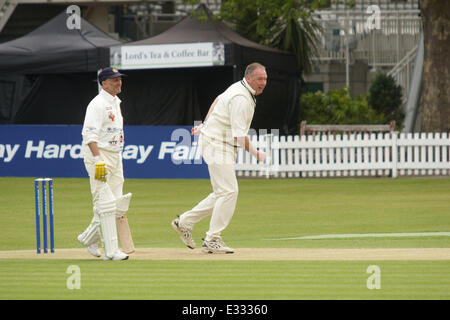 Bunbury carità partita di cricket contro Mike Brearley XI al Lords Cricket Ground raccolta fondi per Camden unità di psicoterapia. Dotato di: Angus Fraser dove: Londra, Regno Unito quando: 25 Maggio 2013 Foto Stock