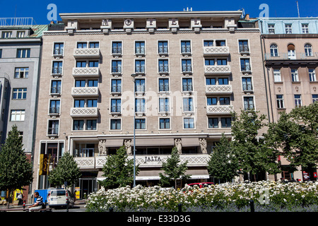 Hotel Jalta esterno la Piazza Venceslao Praga Repubblica Ceca Europa Foto Stock