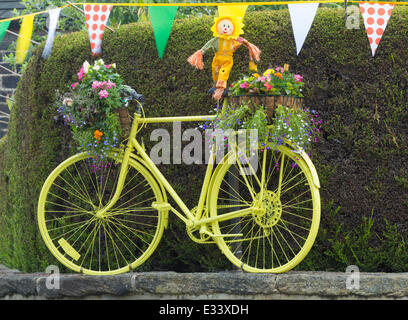 Yorkshire si prepara per il 2014 Tour de France stadi. Regno Unito Foto Stock