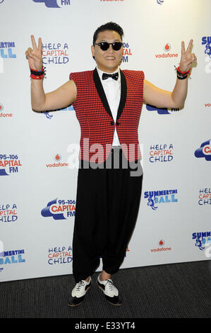 Capital FM Summertime ball 2013 allo Stadio di Wembley con: PSY Dove: Londra, Regno Unito quando: 09 giu 2013 . Foto Stock