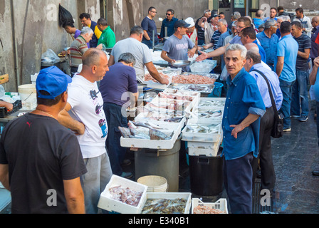 Mercato del Pesce catania sicilia italia Foto Stock