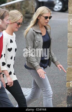 Chelsy Davy a Alnwick Castle a seguito di una prova prima di Percy wedding di Thomas Van Strabenzee dotate: Chelsy Davy dove: Alnwick , Northumberland, Regno Unito quando: 21 Giu 2013 Foto Stock