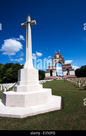 Lutyens Memorial Thiepval in campi di battaglia della Somme Francia Foto Stock