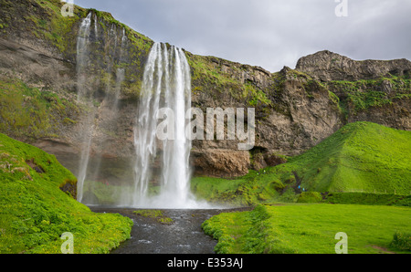 Parco nazionale di Thingvellir (Islanda). È il sito della Rift valley che segna la cresta del Mid-Atlantic Ridge Foto Stock