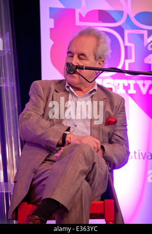 Dublino, Irlanda. Il 22 giugno, 2014. Scrittore John Banville a Dalkey Book Festival, Dalkey, County Dublin, Irlanda. Domenica 22 giugno 2014. Credito: Doreen Kennedy/Alamy Live News Foto Stock