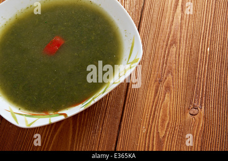 Mulukhiyah un vegetale in Medio Oriente e Nord Africa.Cucina usato nella cucina egiziana Foto Stock