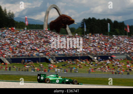 F1: la FIA Formula One World Championship 2014, il Grand Prix di Austria, #9 Marcus Ericsson (SWE, Caterham Team di F1), Foto Stock