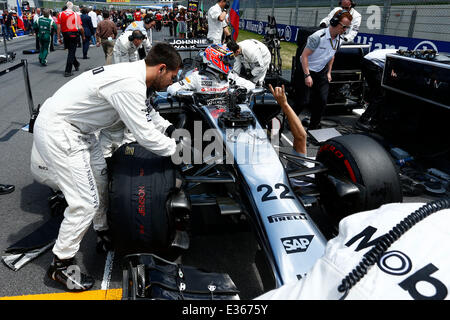 F1: la FIA Formula One World Championship 2014, il Grand Prix di Austria, #22 Jenson Button (GBR, McLaren Mercedes), Foto Stock