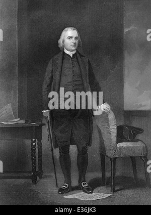 Samuel Adams, 1722 - 1803, un american patriot e avversario della politica britannica in Massachusetts prima della Rivoluzione Americana Foto Stock