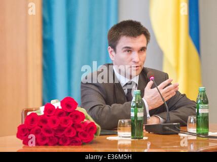 Nuovo ministro ucraino degli Affari esteri Pavel Klimkin a Kiev, Ucraina, Giovedì 19 Giugno, 2014. 19 giugno 2014. © Sergii Kharchenko/NurPhoto/ZUMAPRESS.com/Alamy Live News Foto Stock