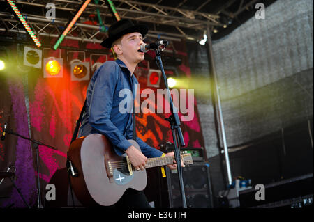 Festival Chagstock giorno due dotate di: corone dove: Devon, Regno Unito quando: 20 Lug 2013 Foto Stock