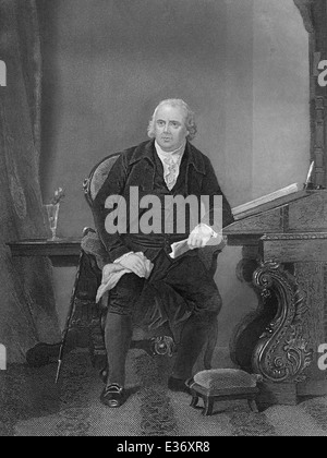 Robert Morris Jr 1734 - 1806, un imprenditore angloamericano e uno dei padri fondatori degli Stati Uniti Foto Stock