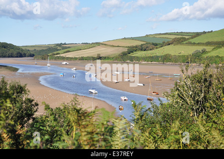 Il fiume Avon estuario in Bantham nel sud prosciutti, Devon, Regno Unito Foto Stock