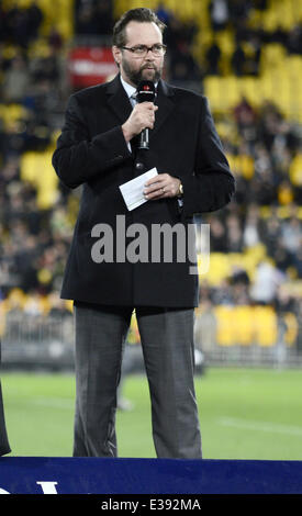 2013 Bledisloe Cup - All Blacks vs. Australia al Westpac Stadium dove: Wellinton, Nuova Zelanda quando: 24 Ago 2013 Foto Stock