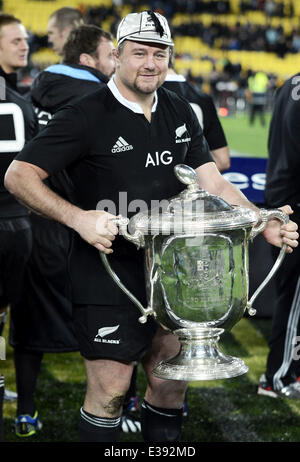 2013 Bledisloe Cup - All Blacks vs. Australia al Westpac Stadium dove: Wellinton, Nuova Zelanda quando: 24 Ago 2013 .c Foto Stock