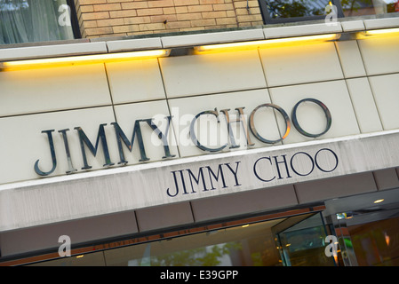 Jimmy Choo Shop Store segno esterno Foto Stock