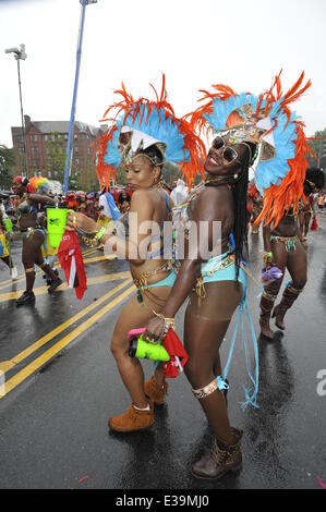 West Indian Day Parade 2013 in Brooklyn dove oltre un milione di persone sono attesi alla quarantaseiesima parata annuale con Foto Stock