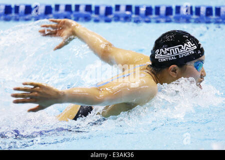 Tatsumi International Piscina, Tokyo, Giappone. Il 21 giugno, 2014. Haruno Ito, Giugno 21, 2014 - Nuoto : Japan Open 2014, Donne 200m Butterfly calore a Tatsumi International Piscina, Tokyo, Giappone. © Yusuke Nakanishi AFLO/sport/Alamy Live News Foto Stock