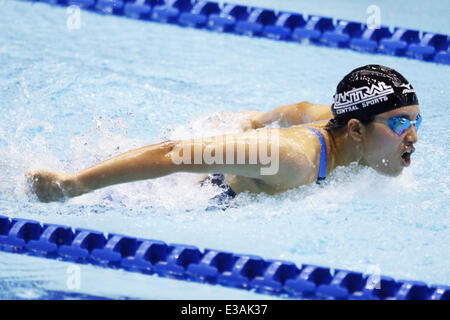 Tatsumi International Piscina, Tokyo, Giappone. Il 21 giugno, 2014. Haruno Ito, Giugno 21, 2014 - Nuoto : Japan Open 2014, Donne 200m Butterfly calore a Tatsumi International Piscina, Tokyo, Giappone. © Yusuke Nakanishi AFLO/sport/Alamy Live News Foto Stock