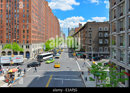 Chelsea, Manhattan, W 23rd St e la decima AV, West Side di Manhattan, New York Foto Stock