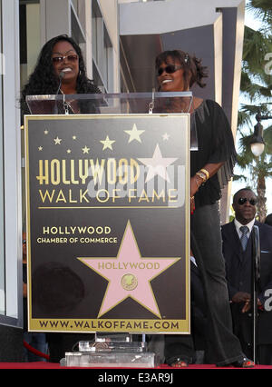 Barry White onorato con una stella sulla Hollywood Walk of Fame con: Glodean bianco,Saundra bianca dove: Hollywood, California, Stati Uniti quando: 12 Set 2013 Foto Stock