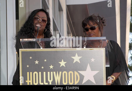 Barry White onorato con una stella sulla Hollywood Walk of Fame con: Glodean bianco,Saundra bianca dove: Hollywood, California, Stati Uniti quando: 12 Set 2013 Foto Stock