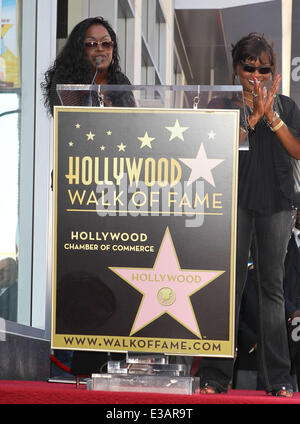 Barry White onorato con una stella sulla Hollywood Walk of Fame con: Glodean bianco,Saundra bianca dove: Hollywood, California, Stati Uniti quando: 12 Set 2013 Foto Stock