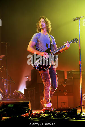 Soundgarden eseguire presso l'O2 Apollo Manchester offre: Chris Cornell,Soundgarden dove: Manchester, Regno Unito quando: 13 Set 2013 Foto Stock