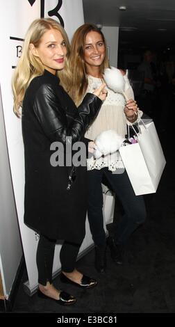 Blogger amore Gifting Suite evento al Penthouse Leicester Square offre: Olivia Newman-Young Frewman-Young e dove Foto Stock