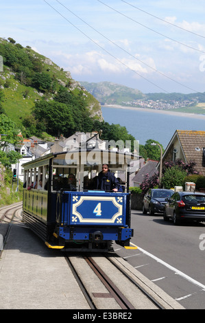 Great Orme Tramway Llandudno Conwy Wales Cymru REGNO UNITO GB Foto Stock