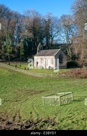 San Ethelberga la chiesa in Givendale sul Yorkshire Wolds Foto Stock