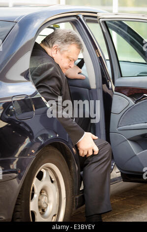 Lussemburgo Il Lussemburgo. Il 23 giugno, 2014. Ministro degli Affari esteri greco Evangelos Venizelos arriva per il Consiglio dei Ministri esteri Ue (FAC) al Consiglio europeo ha sede a Lussemburgo il 23.06.2014 . All'ordine del giorno dei ministri europei : Ucraina, Libia, Siria e Iraq. Credito: Wiktor Dabkowski/ZUMAPRESS.com/Alamy Live News Foto Stock