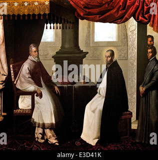 Il tour di San ( Saint ) a Bruno di papa Urbano II 1630 Zurbarán, Francisco de 1598 - 1664) Spagna - Spagnolo Foto Stock