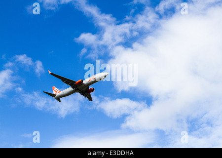 In aereo la preparazione a terra alla Hercilio Luz Airport. Florianopolis, Santa Catarina, Brasile Foto Stock