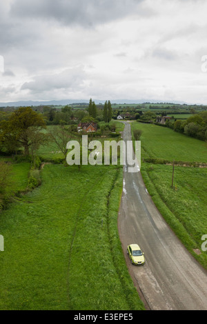 Croome Corte è a metà del XVIII secolo Neo-Palladian mansion e circondato da un ampio parco paesaggistico in sud Worcestershire. Foto Stock