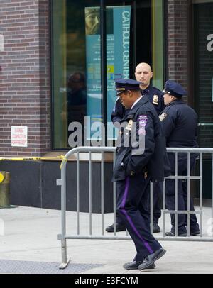 Le indagini della polizia presso la NYU Skirball Center for the Performing Arts di New York City con: atmosfera dove: New York City, NY, Stati Uniti quando: 31 Ott 2013 Foto Stock