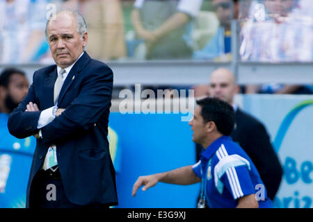 Belo Horizonte, Brasile. Il 21 giugno, 2014. Alejandro Sabella (ARG) Calcio/Calcetto : Coppa del Mondo FIFA Brasile 2014 Gruppo F match tra Argentina 1-0 l'Iran a Estadio Mineirao a Belo Horizonte, Brasile . © Maurizio Borsari/AFLO/Alamy Live News Foto Stock